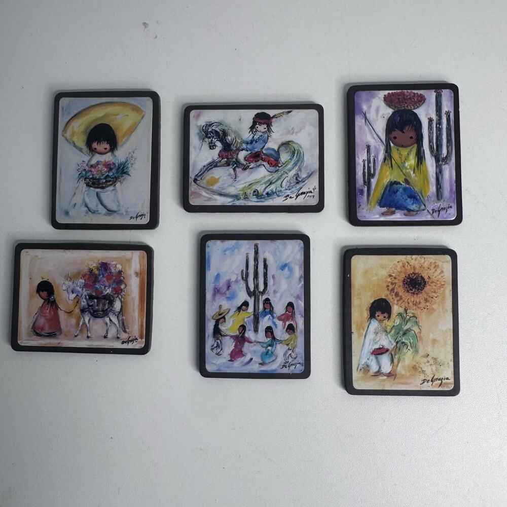 Ted Degrazia Mini Photo Set Southwestern Folk Art Artwork